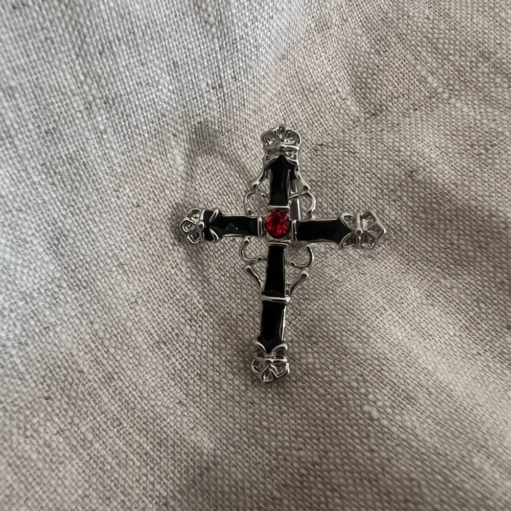 Cross belly ring